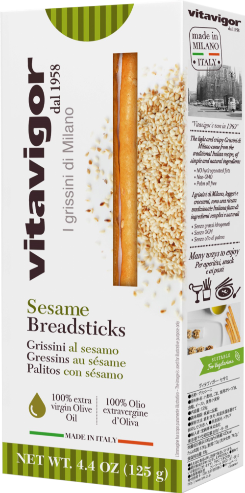 VITA VIGOR Grissini Breadsticks - Sesame 125g