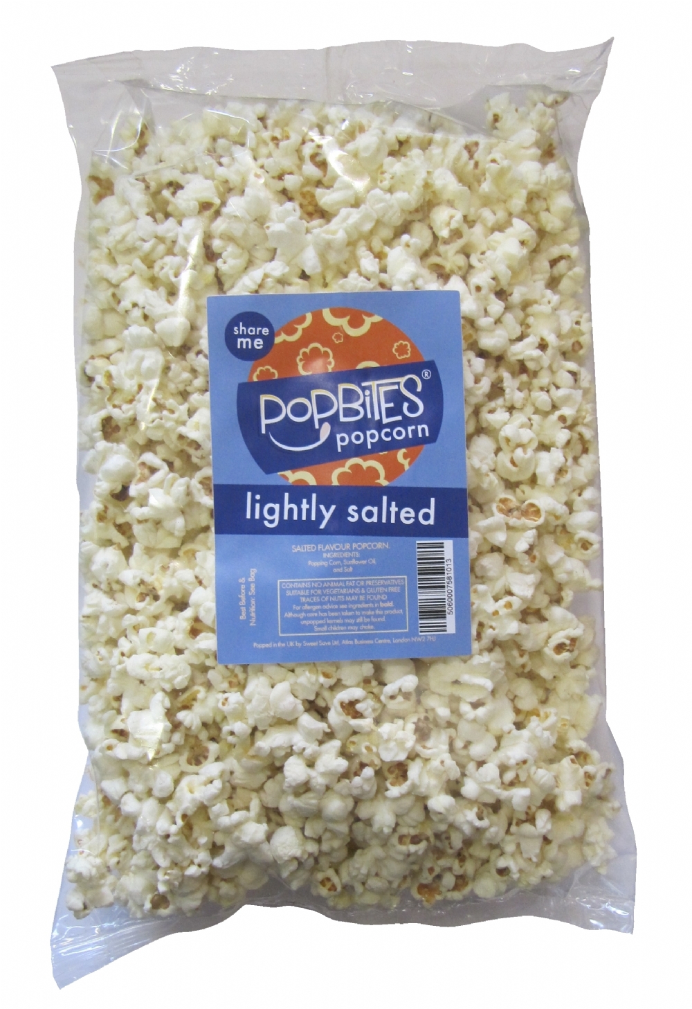 POPBITES Popcorn - Lightly Salted 150g (5060007581013)
