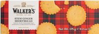 WALKER'S Stem Ginger Shortbread 175g