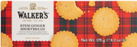 WALKER'S SHORTBREAD Stem Ginger Shortbread 175g