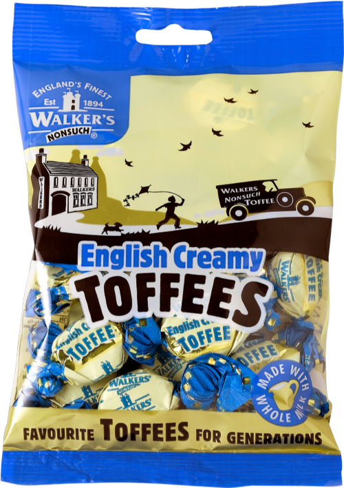 WALKER'S NONSUCH Creamy English Toffees - Bag 150g