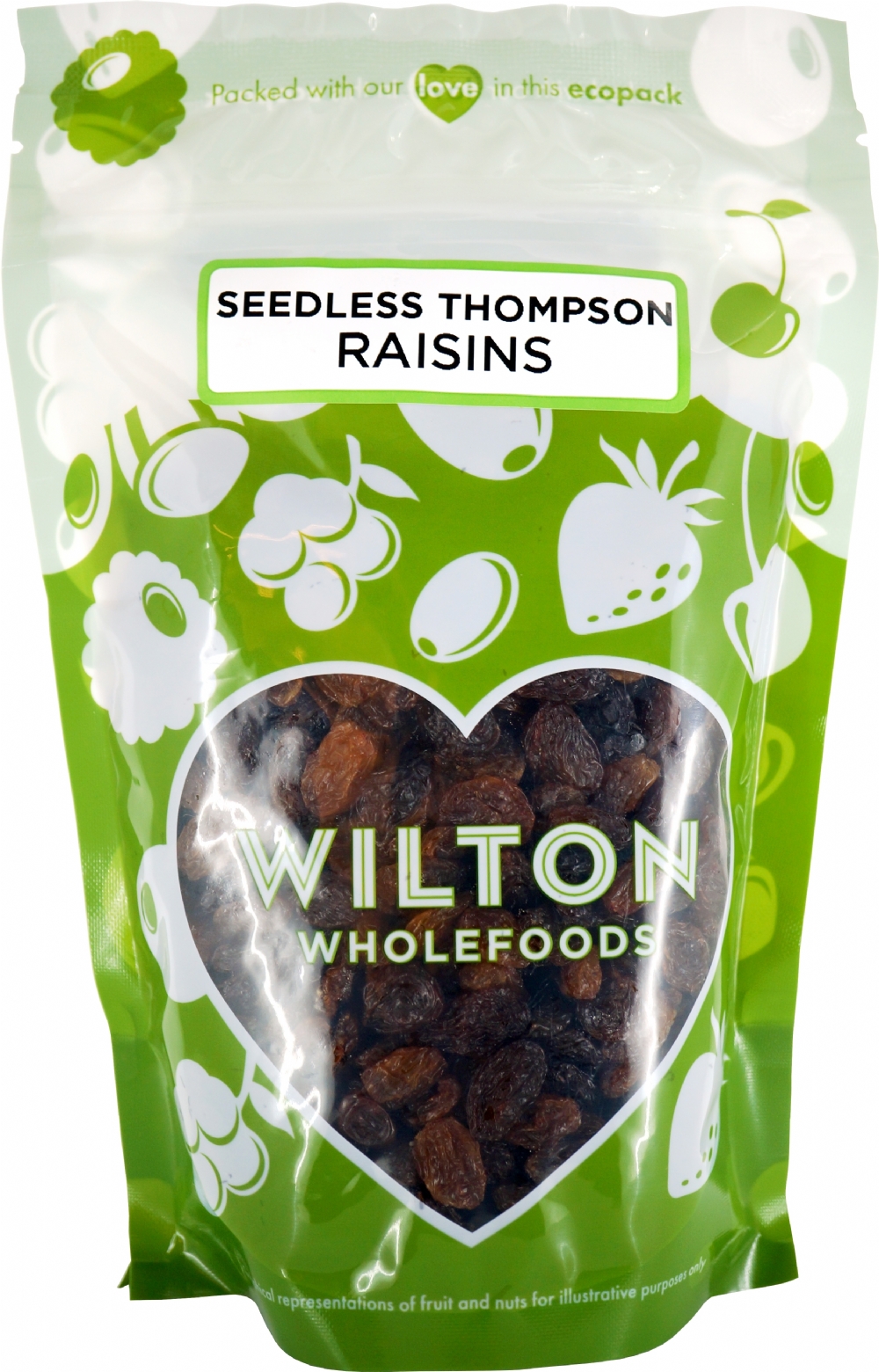 WILTON Seedless Thompson Raisins 375g (5060011950041)