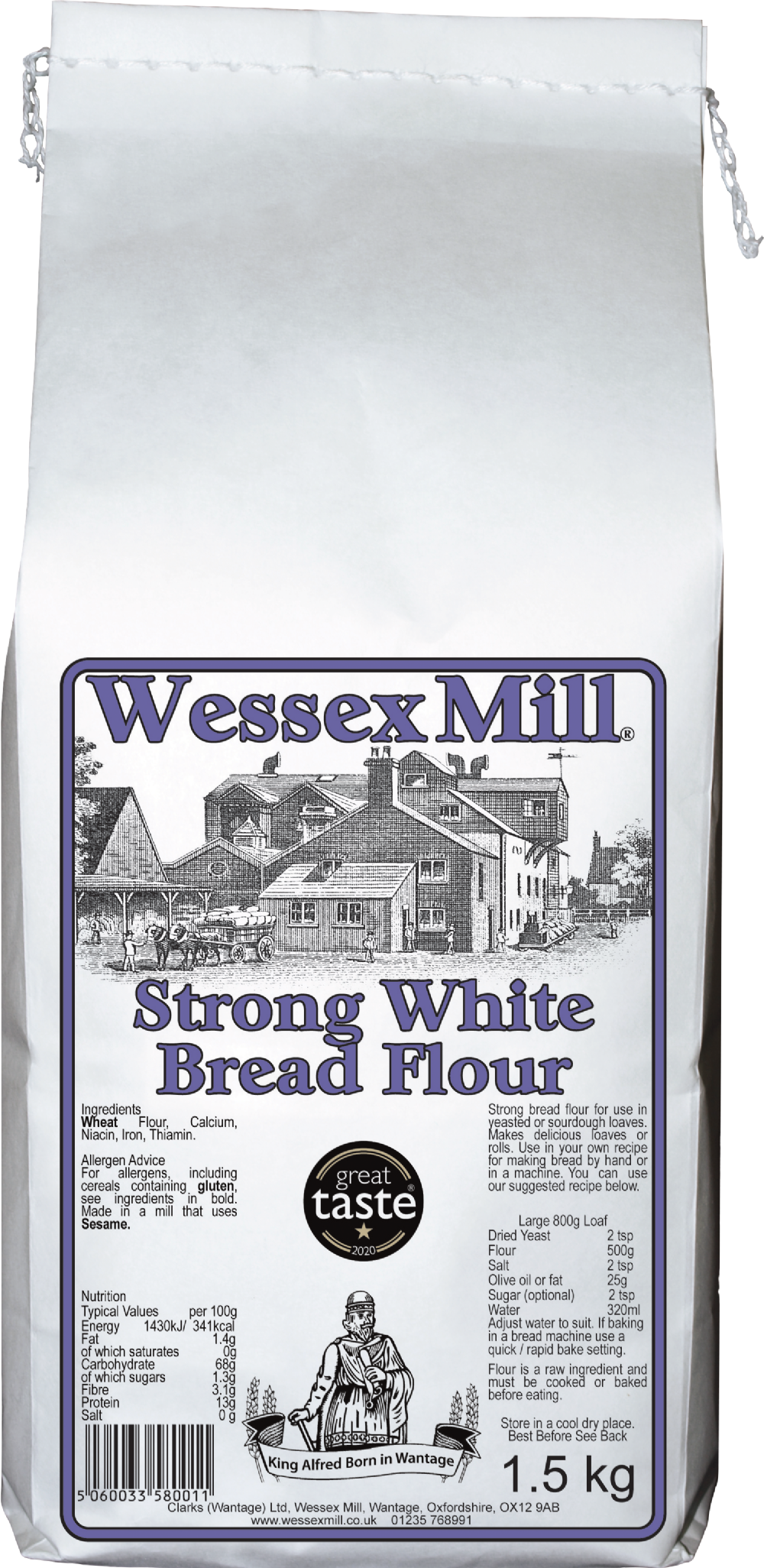 WESSEX MILL Strong White Bread Flour 1.5kg