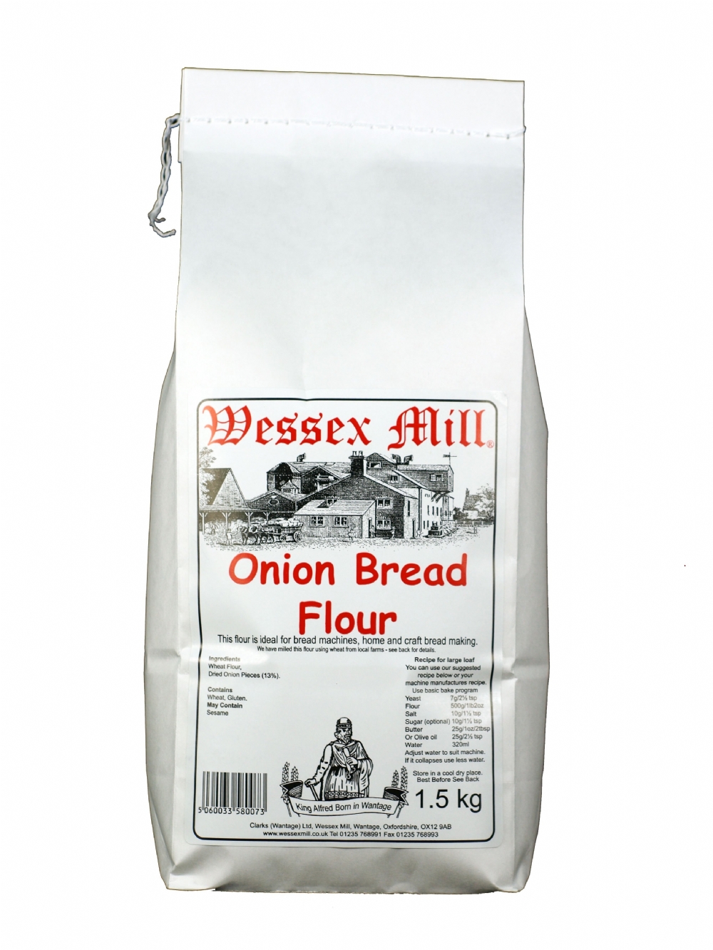 WESSEX MILL Onion Bread Flour 1.5kg (5060033580073)