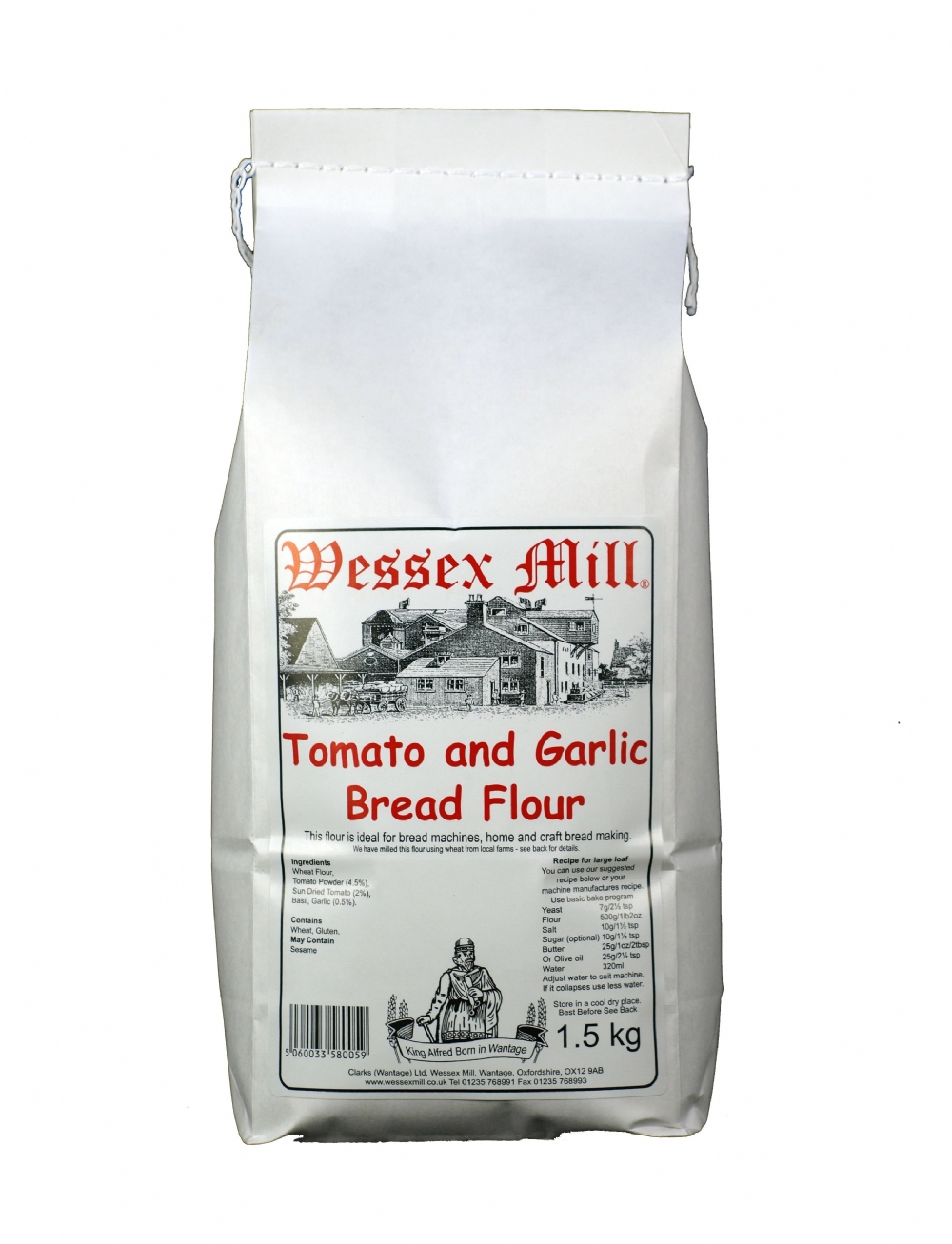 WESSEX MILL Tomato & Garlic Bread Flour 1.5kg (5060033580059)