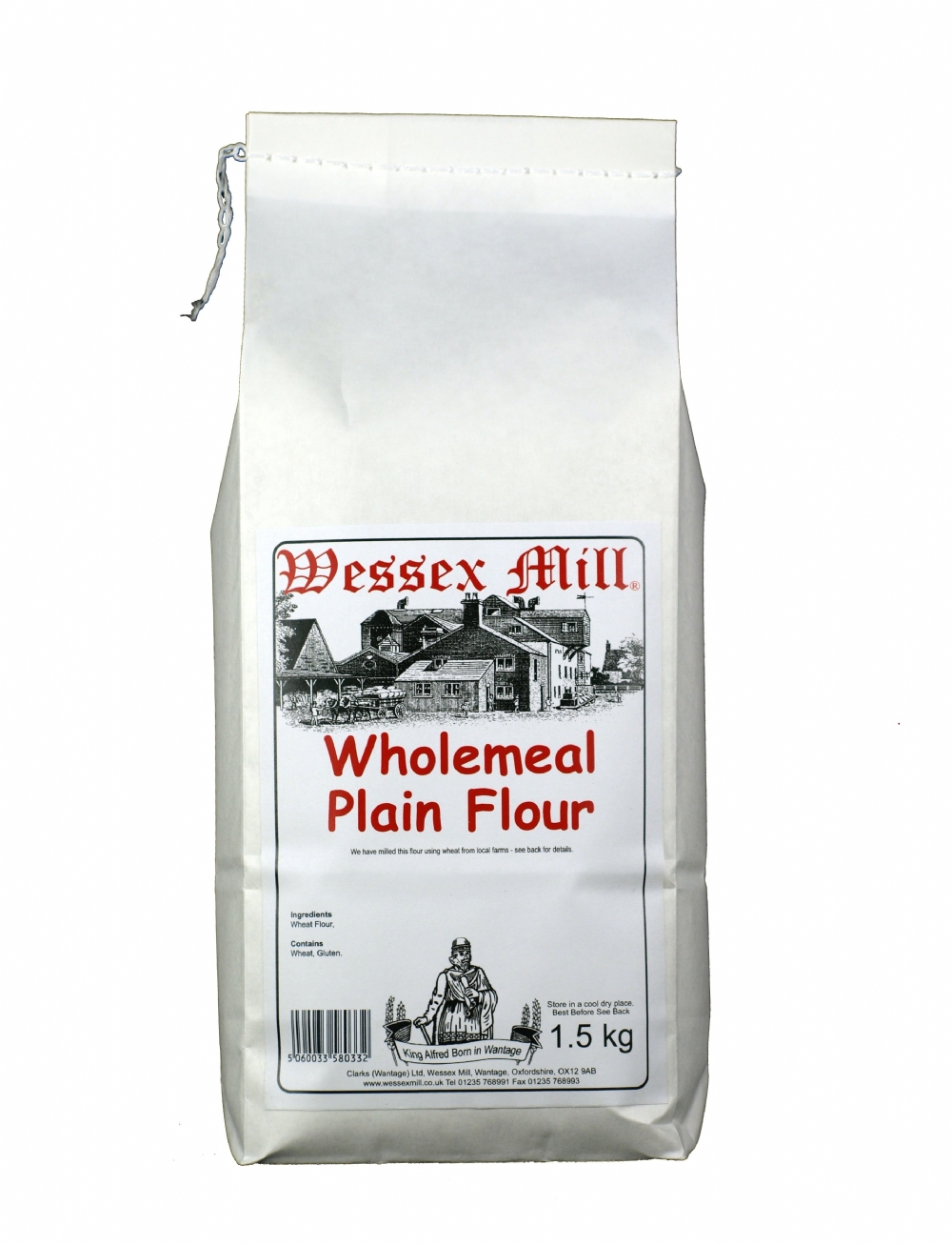 WESSEX MILL Wholemeal Plain Flour 1.5kg (5060033580332)