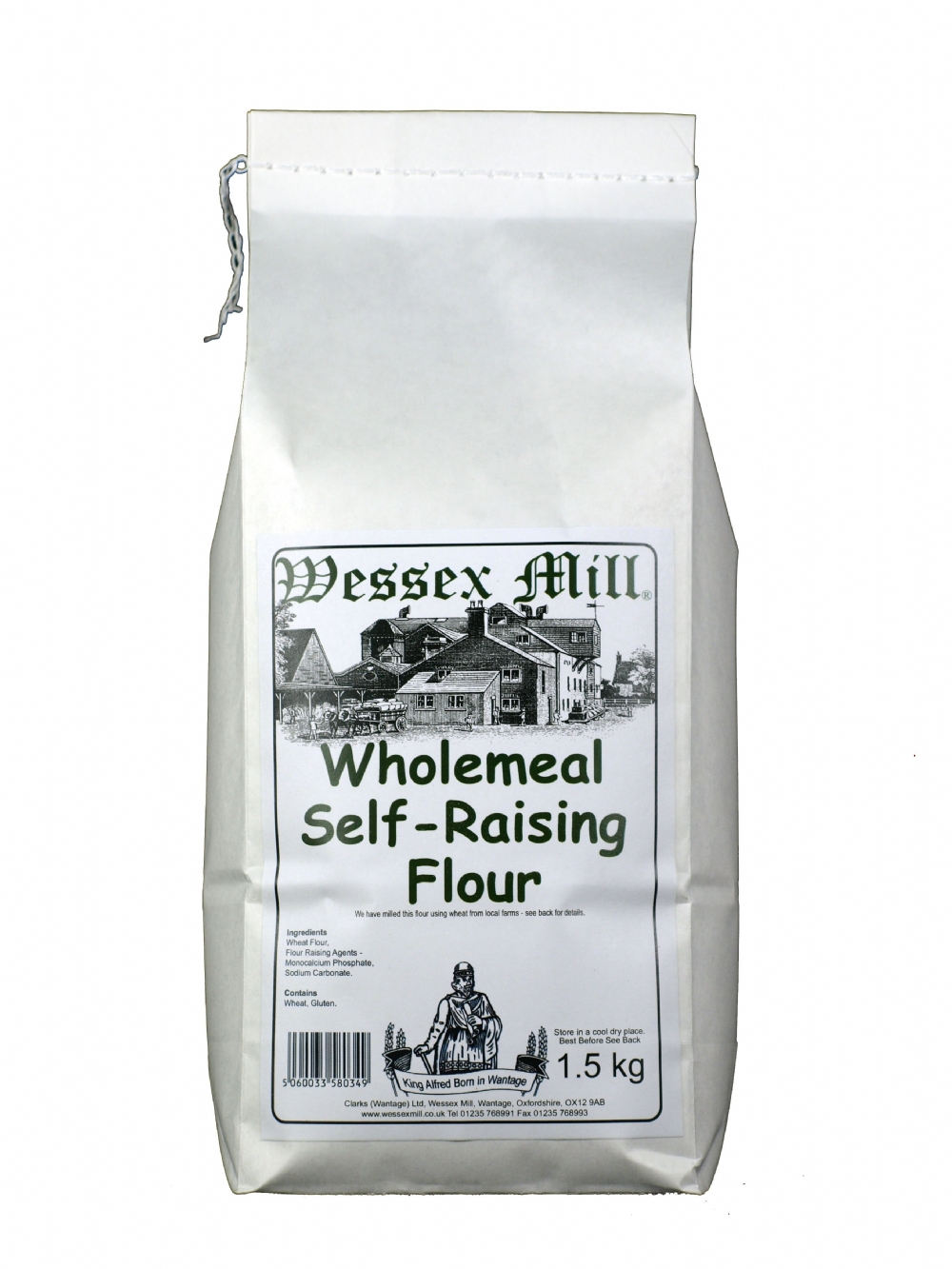 WESSEX MILL Wholemeal Self-Raising Flour 1.5kg (5060033580349)