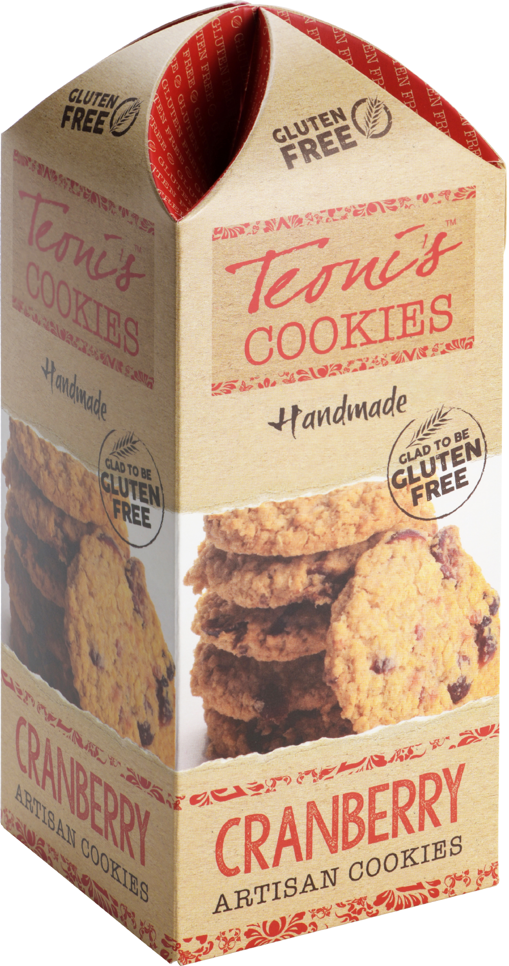TEONI'S Gluten Free Cranberry Oat Crumble Biscuits 200g