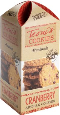 TEONI'S Gluten Free Cranberry Oat Crumble Cookies 200g
