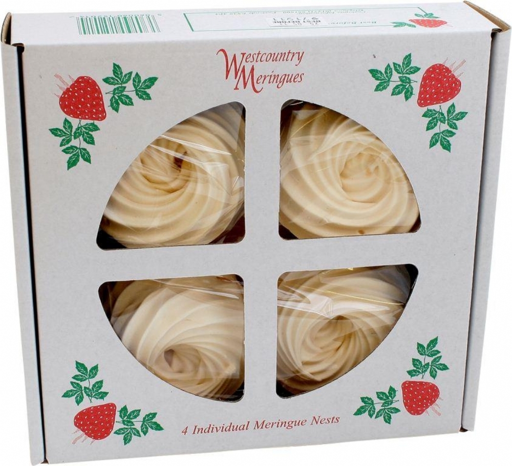 WEST COUNTRY 4 Individual Meringue Nests Box