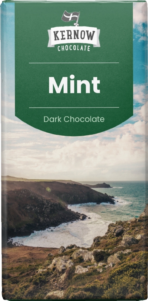 KERNOW Mint Dark Chocolate Bar 100g