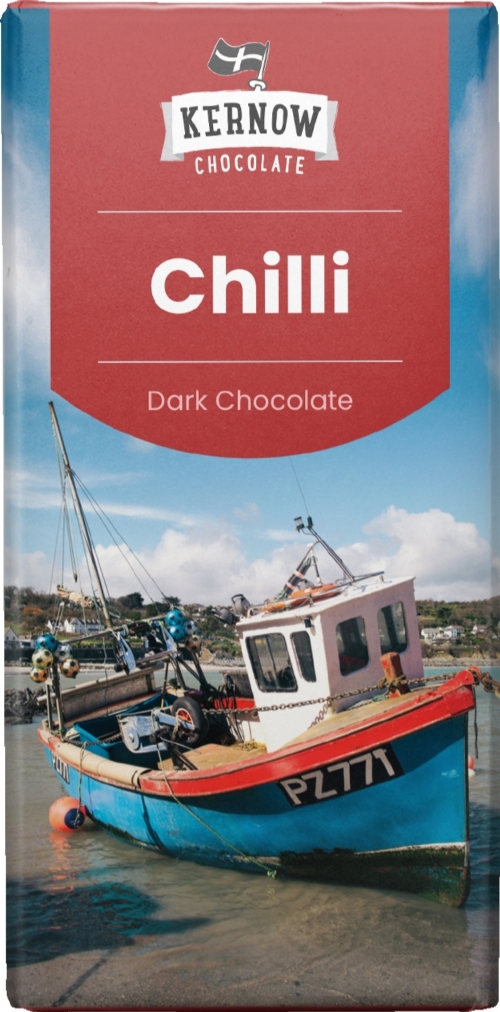 KERNOW Chilli Dark Chocolate Bar 100g