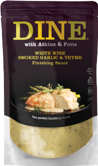 DINE White Wine, Smoked Garlic & Thyme Finishing Sauce 350g