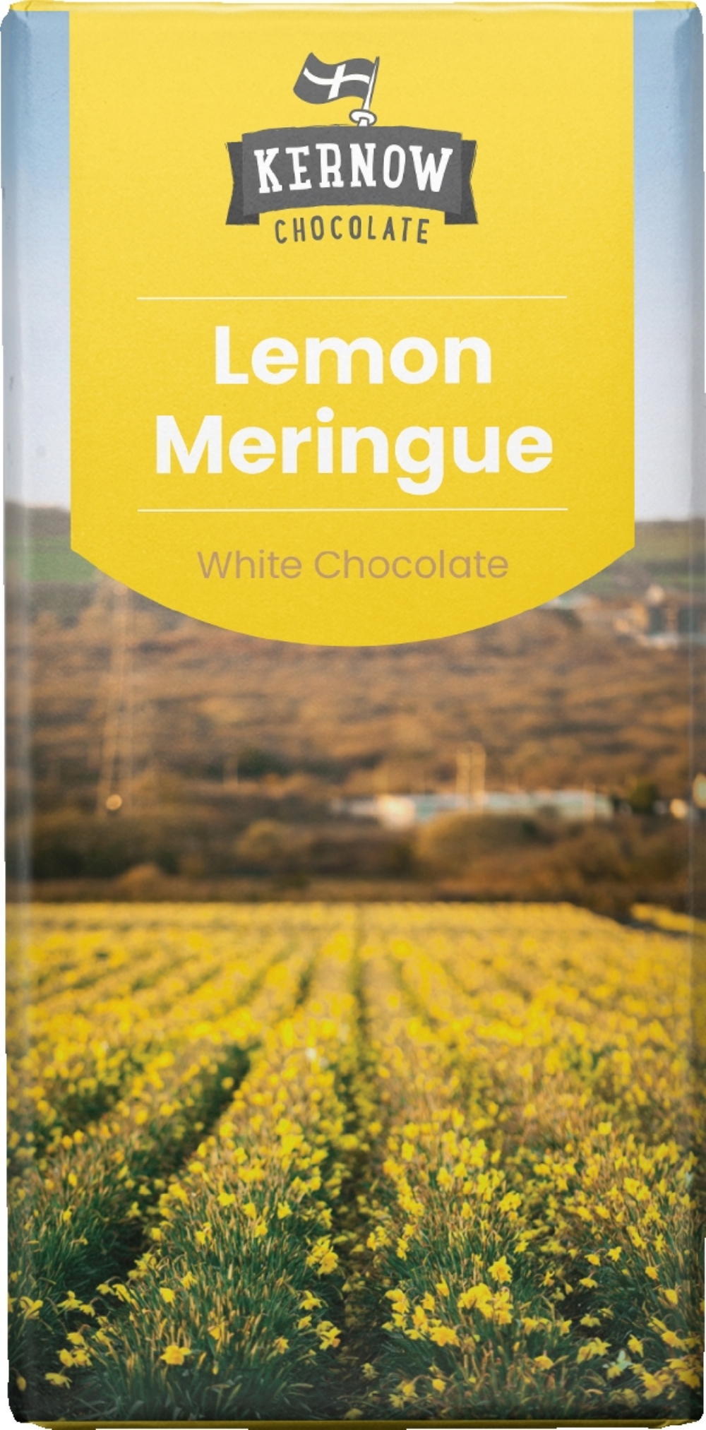 KERNOW Lemon Meringue White Chocolate Bar 95g