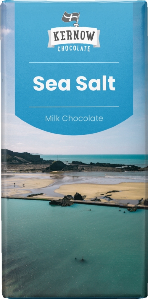 KERNOW Sea Salt Milk Chocolate Bar 100g