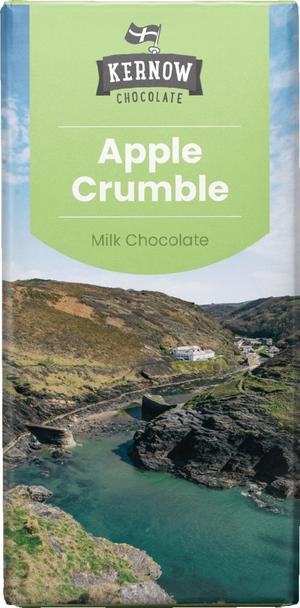 KERNOW Apple Crumble Milk Chocolate Bar 100g (5060172330973)