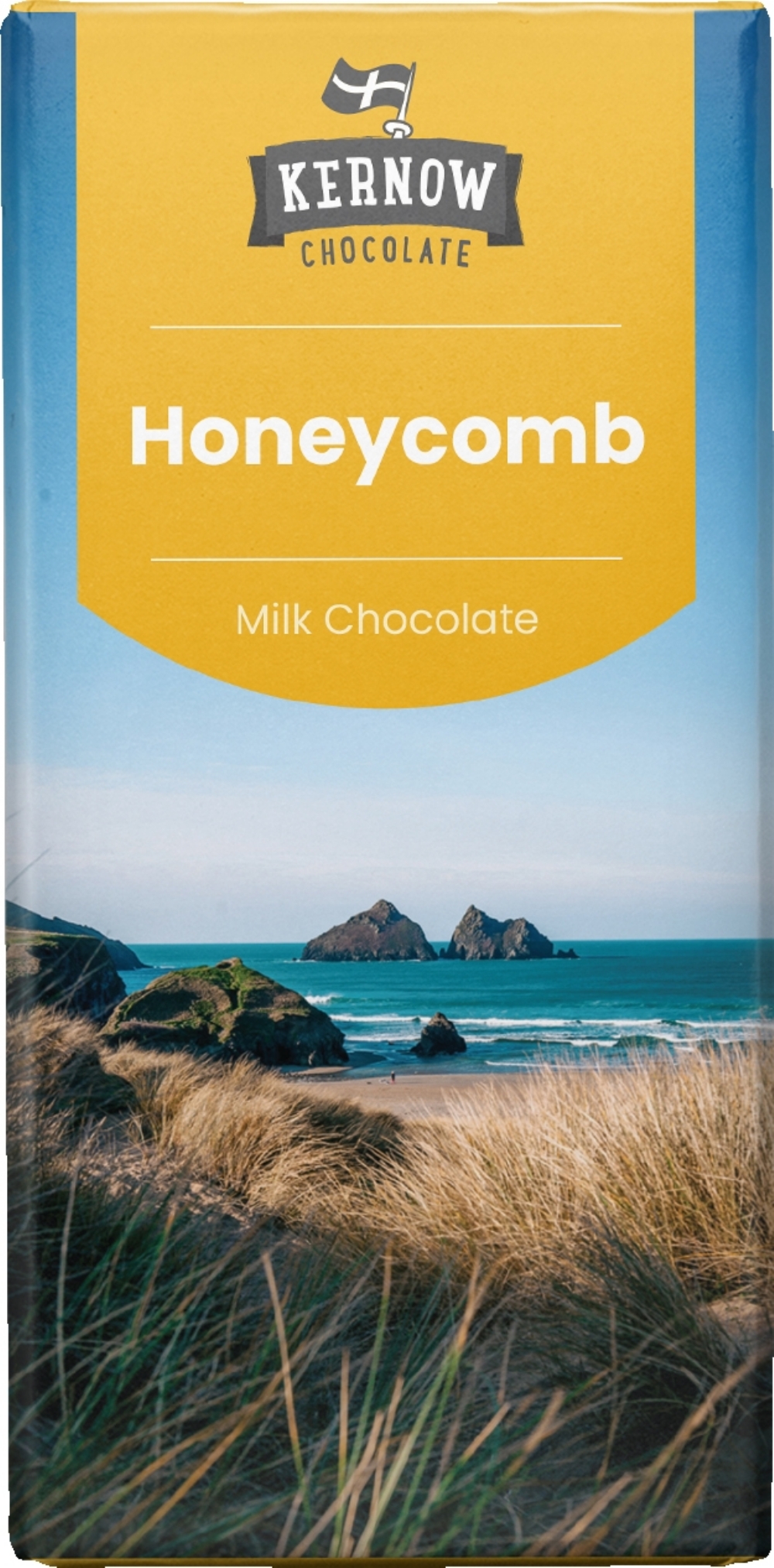 KERNOW Honeycomb Milk Chocolate Bar 95g