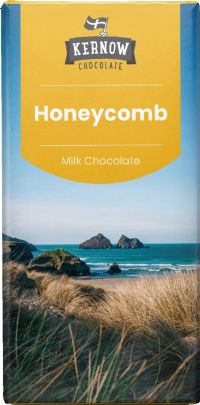 KERNOW CHOCOLATE Honeycomb Milk Chocolate Bar 95g