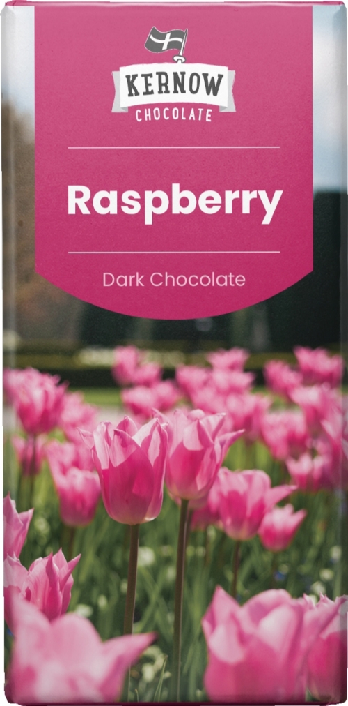 KERNOW Raspberry Dark Chocolate Bar 100g