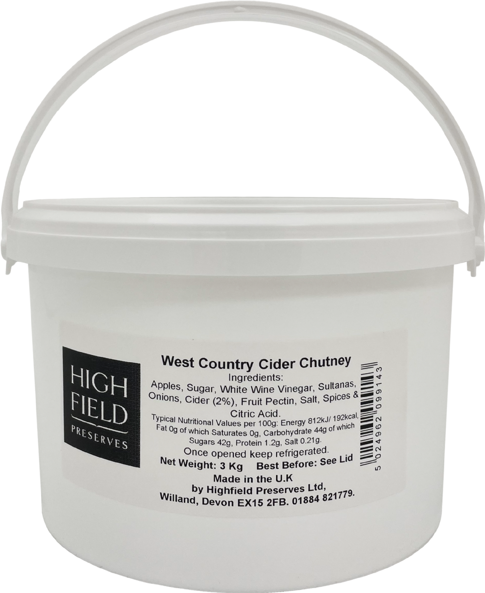 HIGHFIELD West Country Cider Chutney - 3L Tub