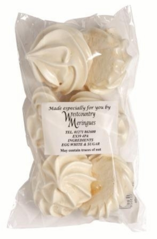 WEST COUNTRY 6 Large Meringue Shells - Cello