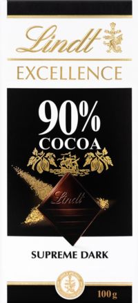 LINDT Excellence Dark 90% Cocoa Bar 100g