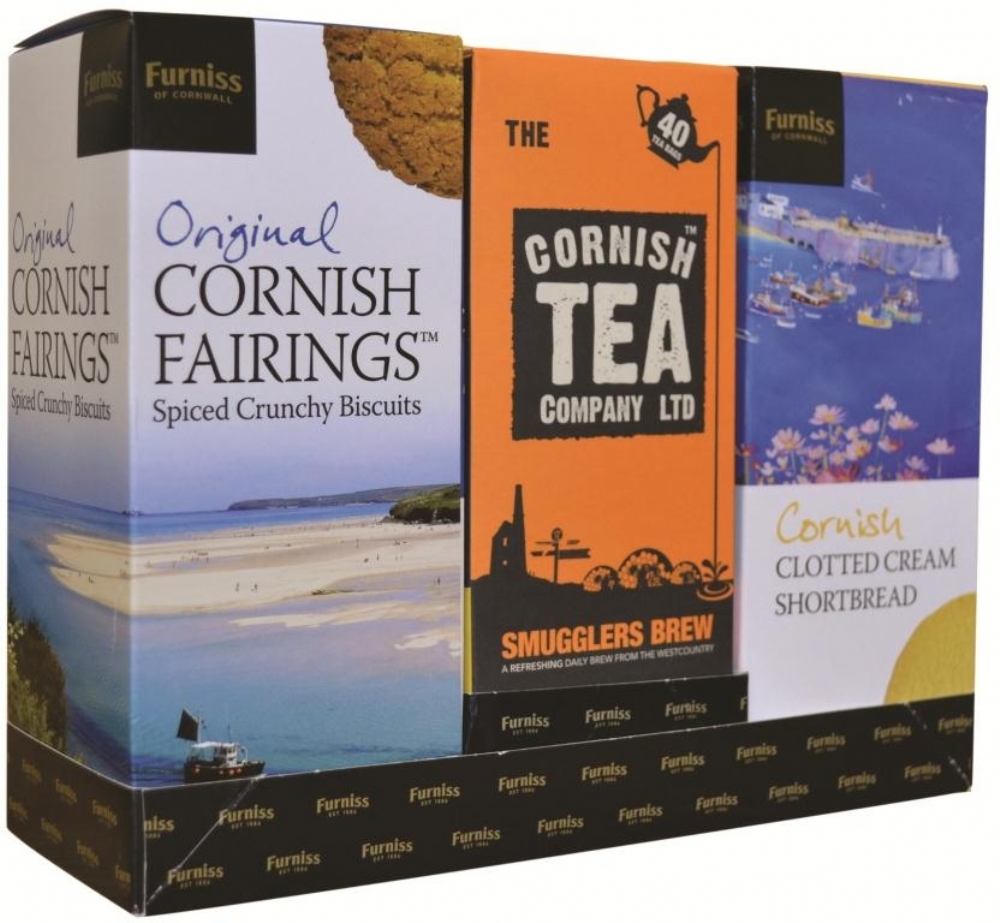 FURNISS Cornish Biscuits & Tea Gift Pack 525g (5010254002144)