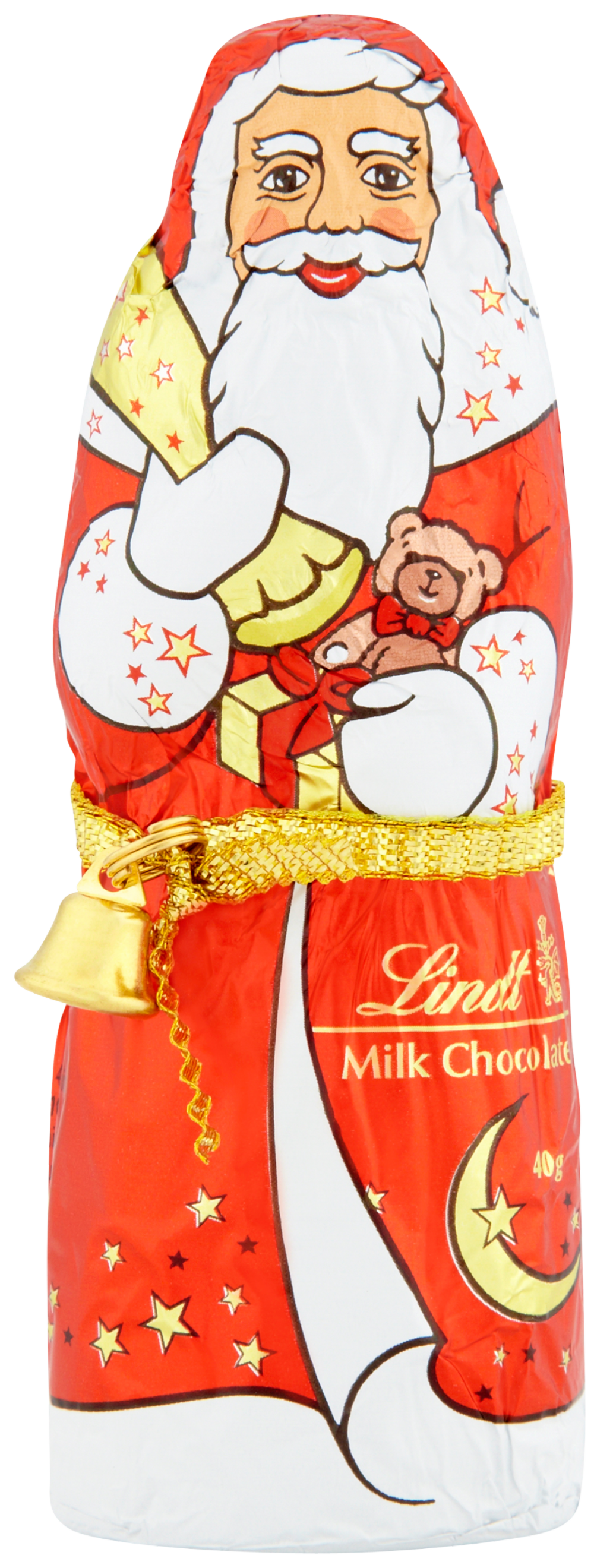 LINDT Milk Chocolate Santa 40g