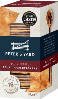 PETER'S YARD Spelt & Fig Sourdough Crackers 100g (5060198820090)