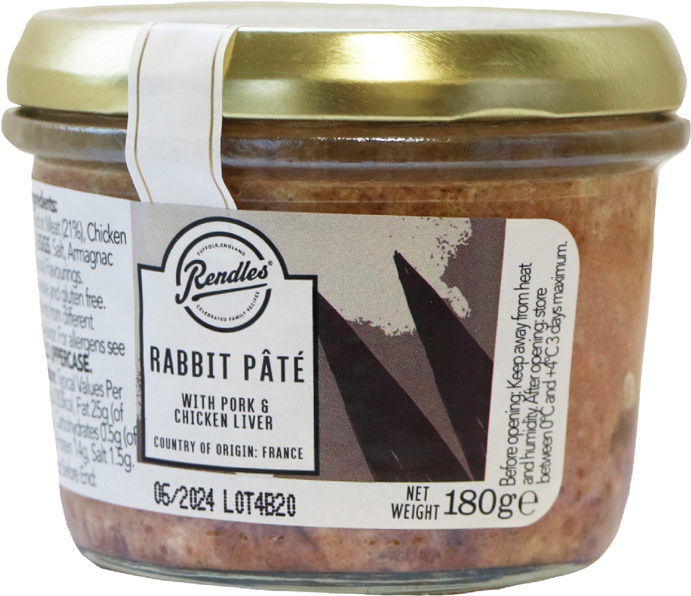 RENDLES Rabbit Pate 180g (5055352102679)