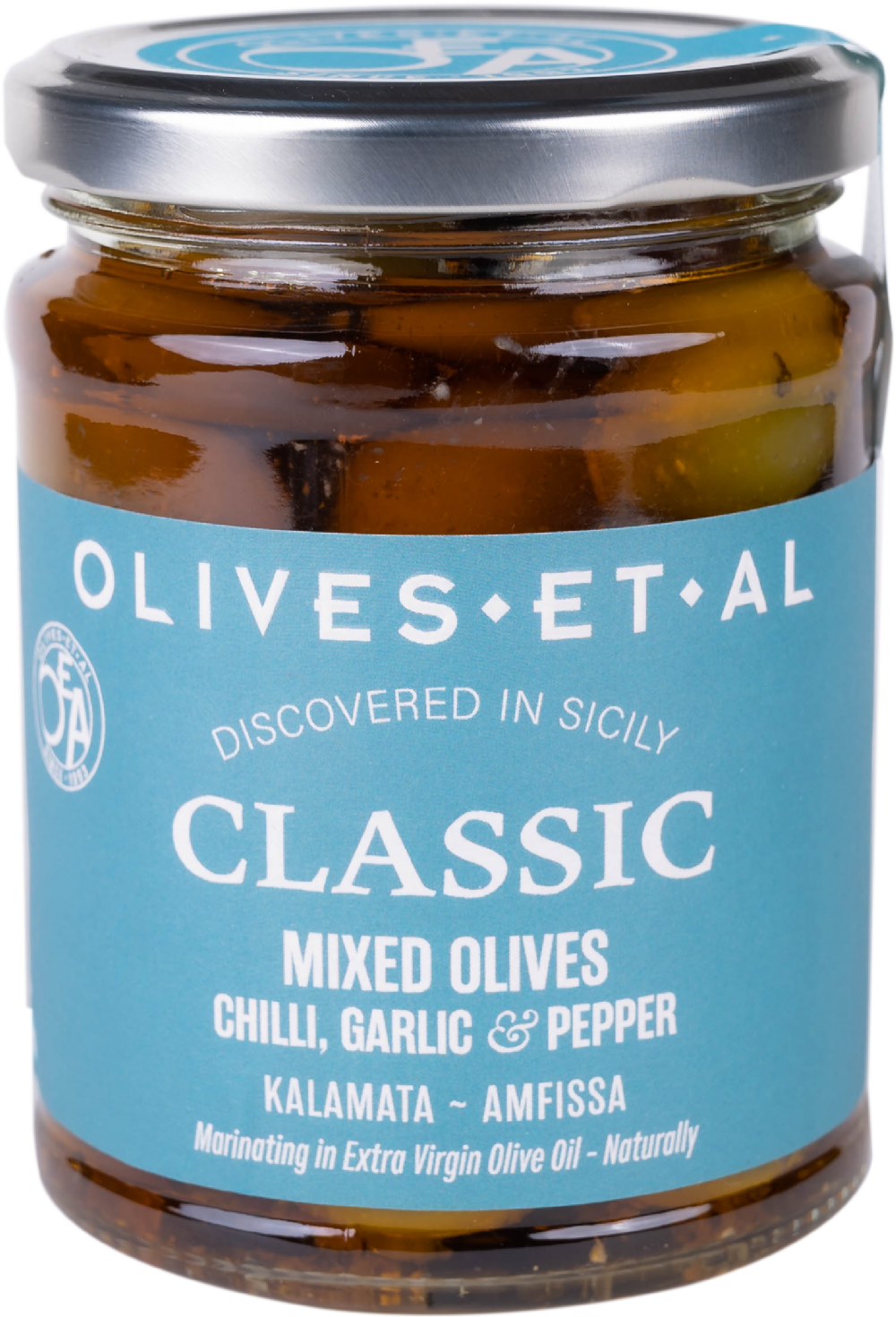 OLIVES ET AL Classic Olives - Chilli, Garlic & Pepper 250g