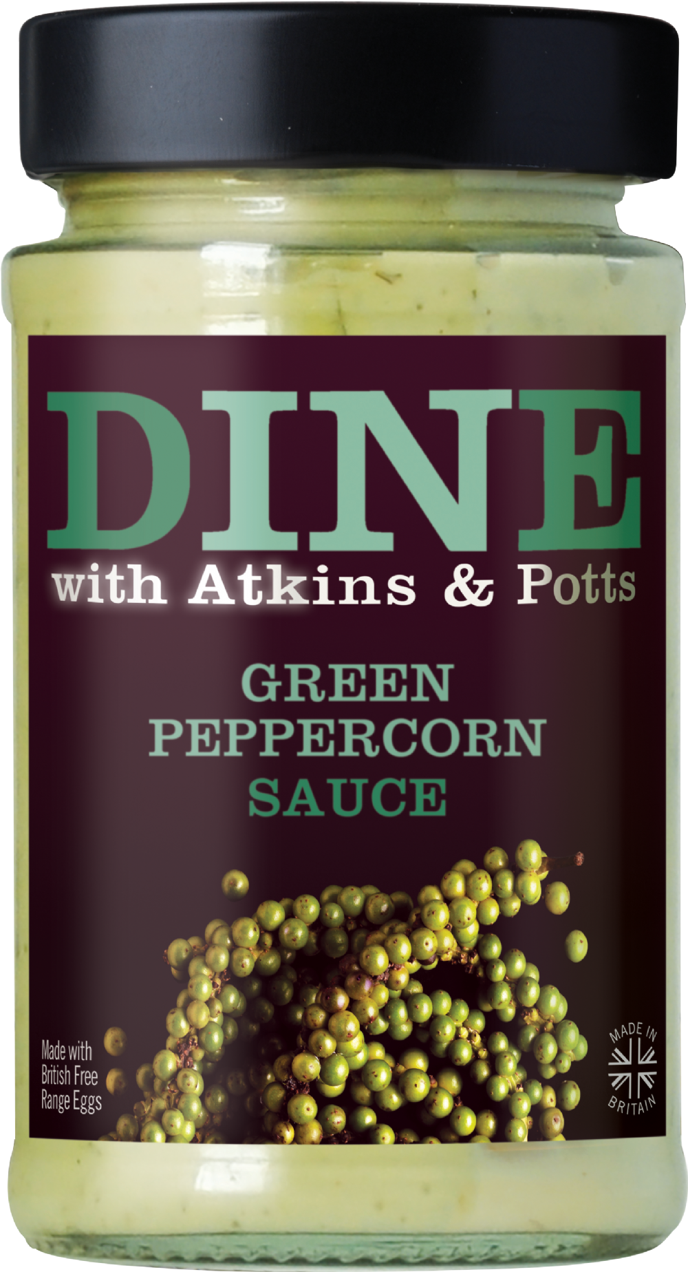 ATKINS & POTTS Green Peppercorn Sauce 200g