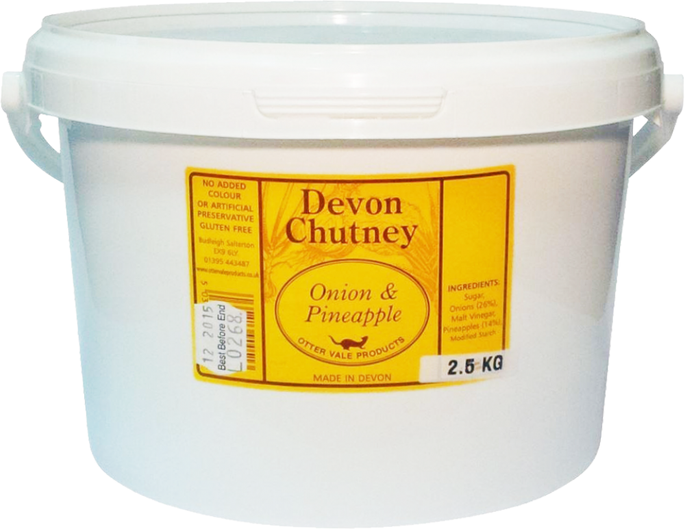 OTTER VALE Devon Chutney (Onion&Pineapp) Catering Tub 2.25kg