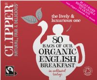 CLIPPER 80 Organic English Breakfast Teabags 232g