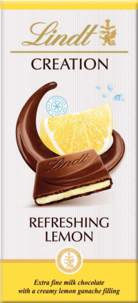 LINDT Creation Bar - Refreshing Lemon Milk Chocolate 150g