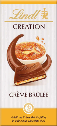 LINDT Creation Bar - Crème Brûlée Milk Chocolate 150g