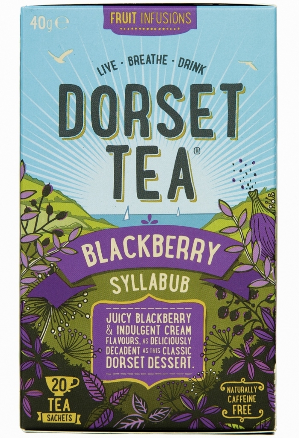 DORSET TEA Blackberry Syllabub - 20 Sachets (5010244000853)
