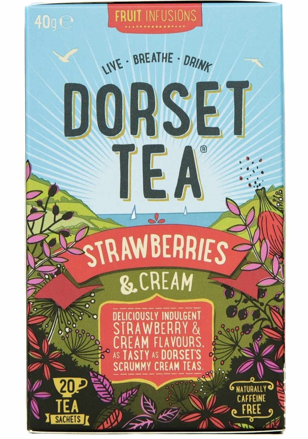 DORSET TEA Strawberries & Cream - 20 Sachets