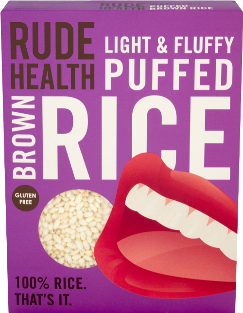 RUDE HEALTH Puffed Brown Rice 225g