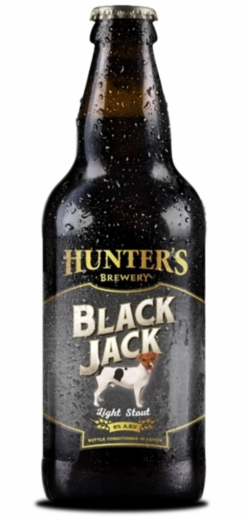HUNTER'S Black Jack Light Honey Stout 500ml 6.0% ABV