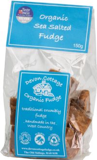 DEVON COTTAGE Organic Sea Salted Fudge - Bag 150g (5060232200154)