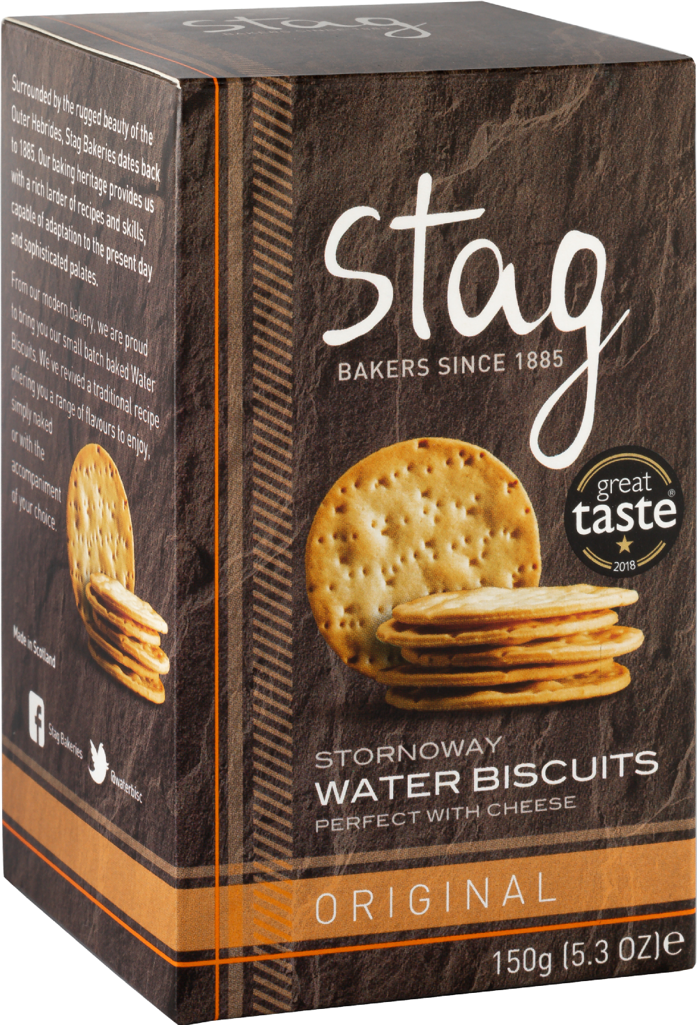 STAG Stornoway Water Biscuits - Original 150g