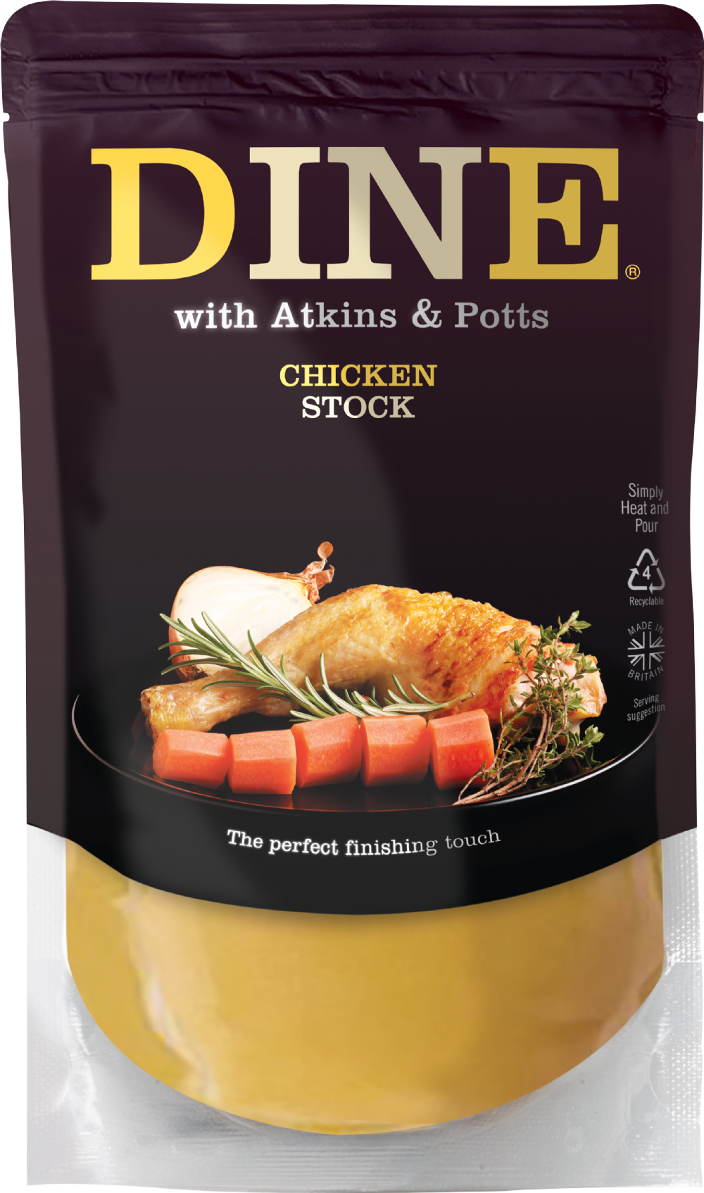 ATKINS & POTTS Chicken Stock 350g