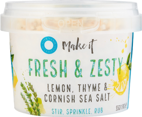CORNISH SEA SALT Fresh & Zesty - Lemon, Thyme Sea Salt 55g