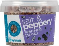 CORNISH SEA SALT Salt & Peppery - Four Pepper & Sea Salt 60g (5060155200545)