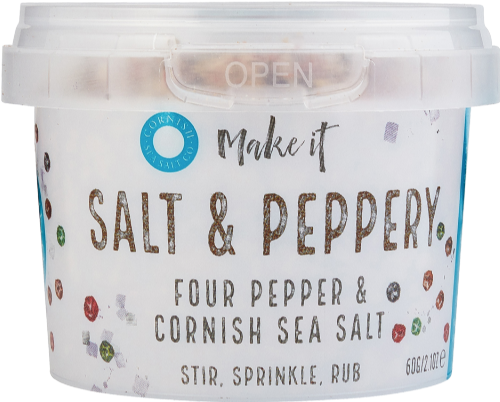 CORNISH SEA SALT Salt & Peppery - Four Pepper & Sea Salt 60g