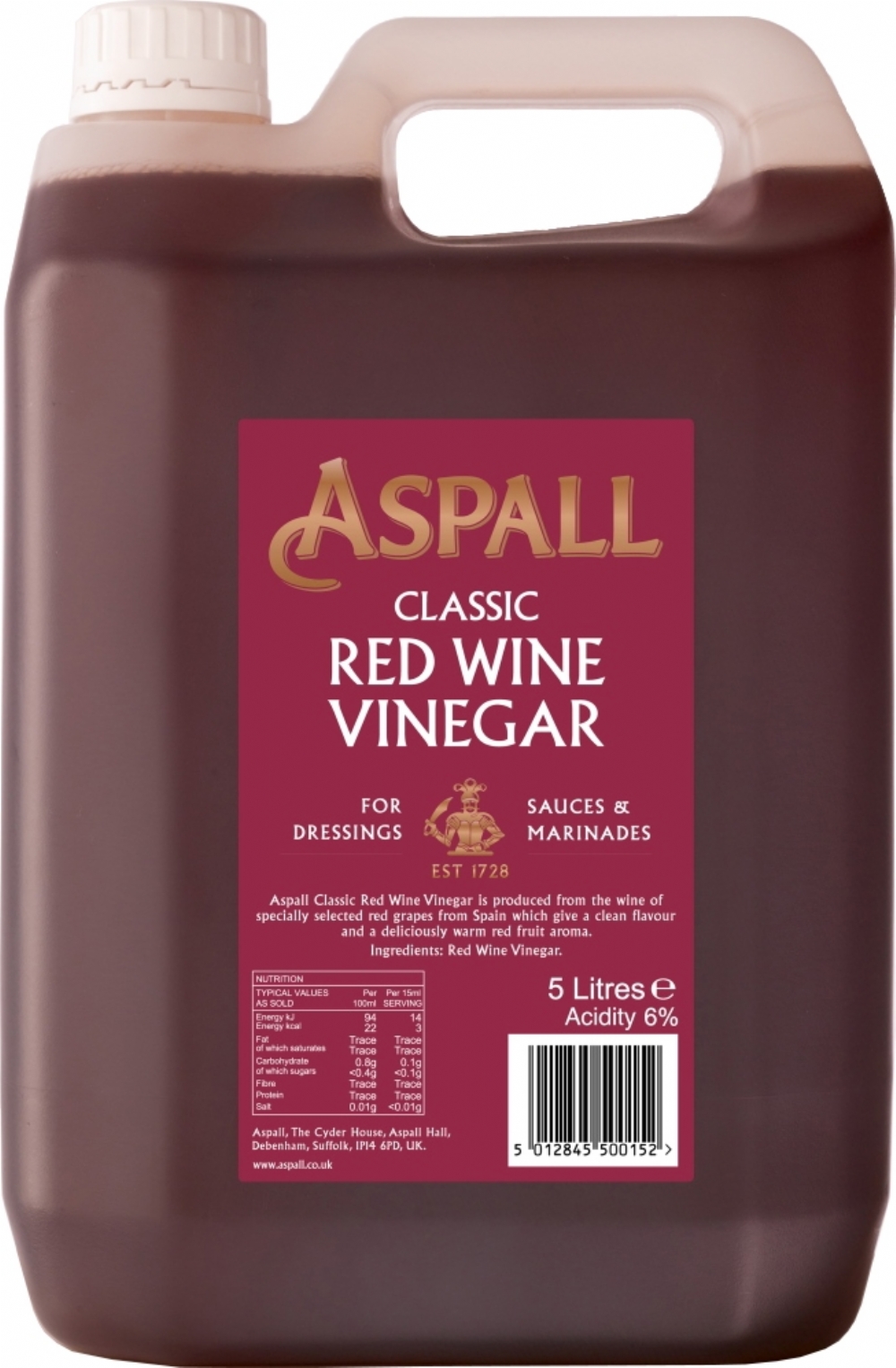 ASPALL Classic Red Wine Vinegar 5L