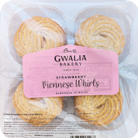 BURTS GWALIA BAKERY 4 Strawberry Viennese Whirls 160g