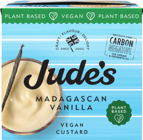 JUDE'S Madagascan Vanilla Vegan Custard 500g