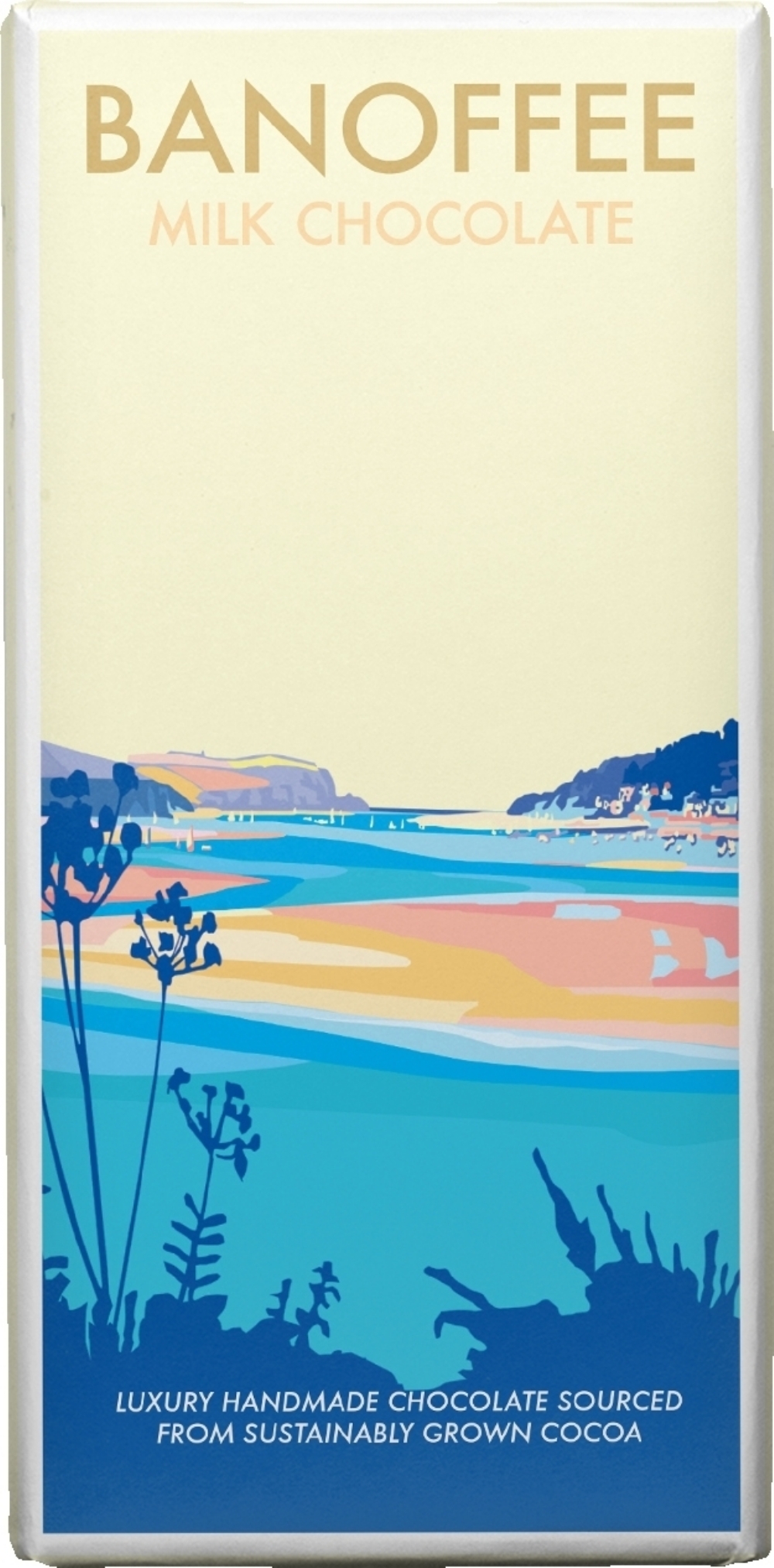 KERNOW Becky Bettesworth Banoffee Milk Chocolate Bar 95g (5060172331772)